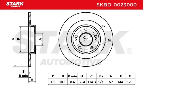 Stark féktárcsa - SKBD-0023000 - TothCarparts