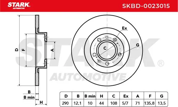 Stark féktárcsa - SKBD-0023015 - TothCarparts