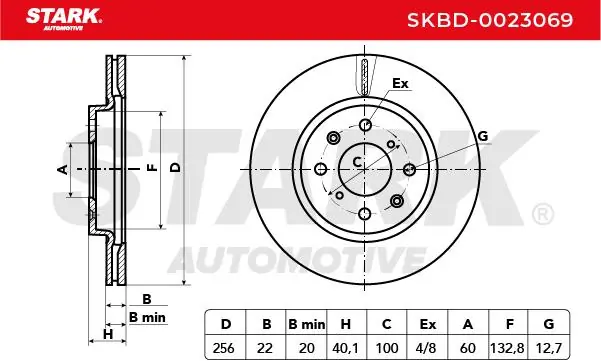 Stark féktárcsa - SKBD-0023069 - TothCarparts