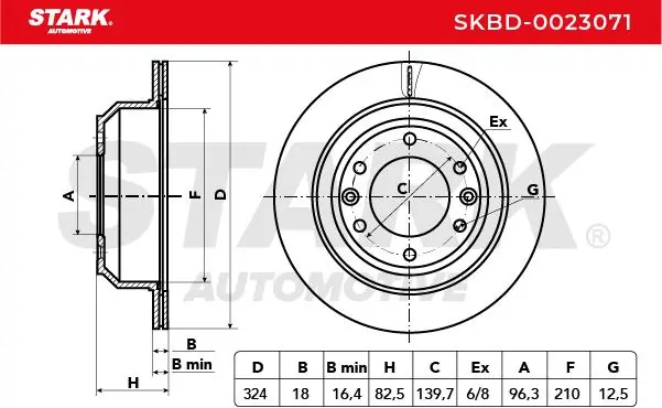 Stark féktárcsa - SKBD-0023071 - TothCarparts