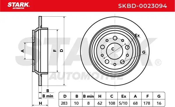Stark féktárcsa - SKBD-0023094 - TothCarparts