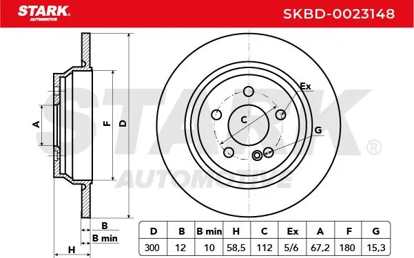Stark féktárcsa - SKBD-0023148 - TothCarparts