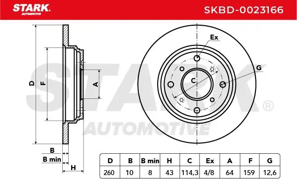 Stark féktárcsa - SKBD-0023166 - TothCarparts