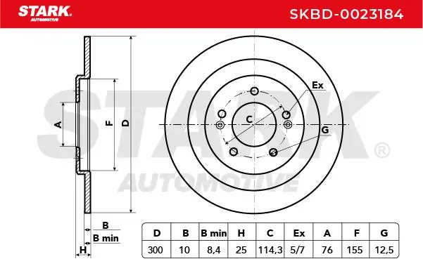 Stark féktárcsa - SKBD-0023184 - TothCarparts
