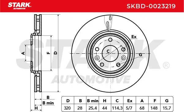 Stark féktárcsa - SKBD-0023219 - TothCarparts