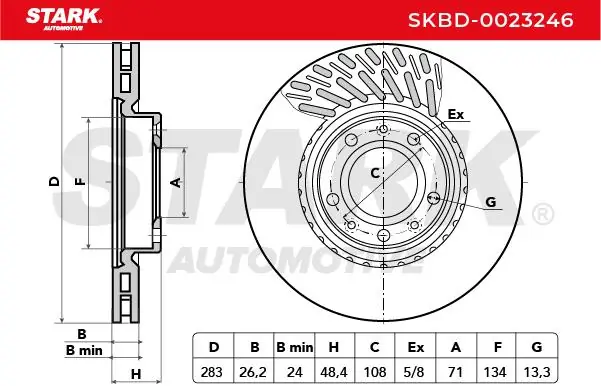 Stark féktárcsa - SKBD-0023246 - TothCarparts
