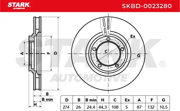 Stark féktárcsa - SKBD-0023280 - TothCarparts