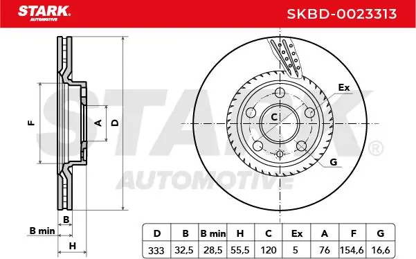Stark féktárcsa - SKBD-0023313 - TothCarparts