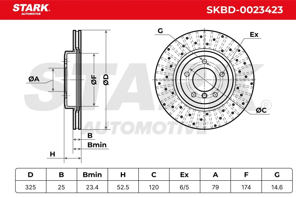 Stark féktárcsa - SKBD-0023423 - TothCarparts