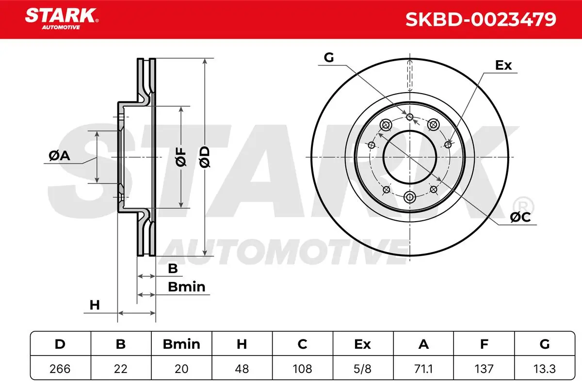 Stark féktárcsa - SKBD-0023479 - TothCarparts
