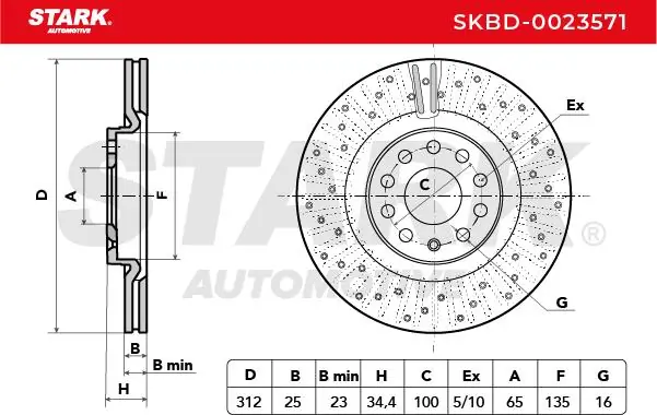 Stark féktárcsa - SKBD-0023571 - TothCarparts