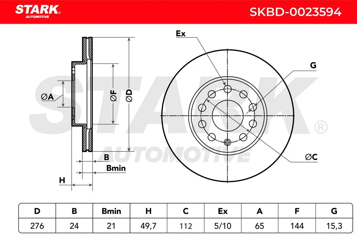 Stark féktárcsa - SKBD-0023594 - TothCarparts