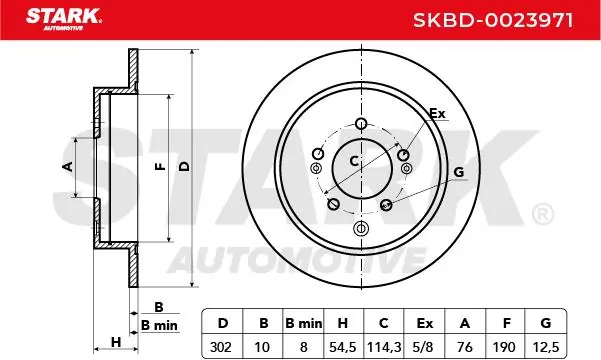 Stark féktárcsa - SKBD-0023971 - TothCarparts