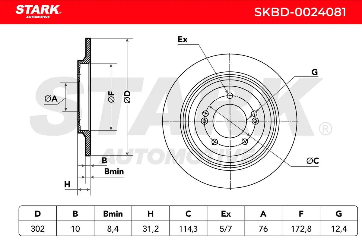 Stark féktárcsa - SKBD-0024081 - TothCarparts