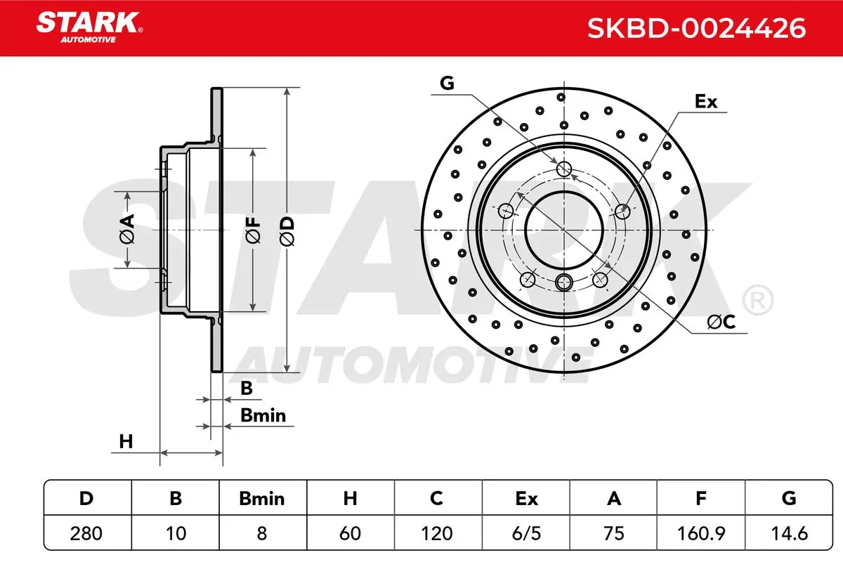 Stark féktárcsa - SKBD-0024426 - TothCarparts