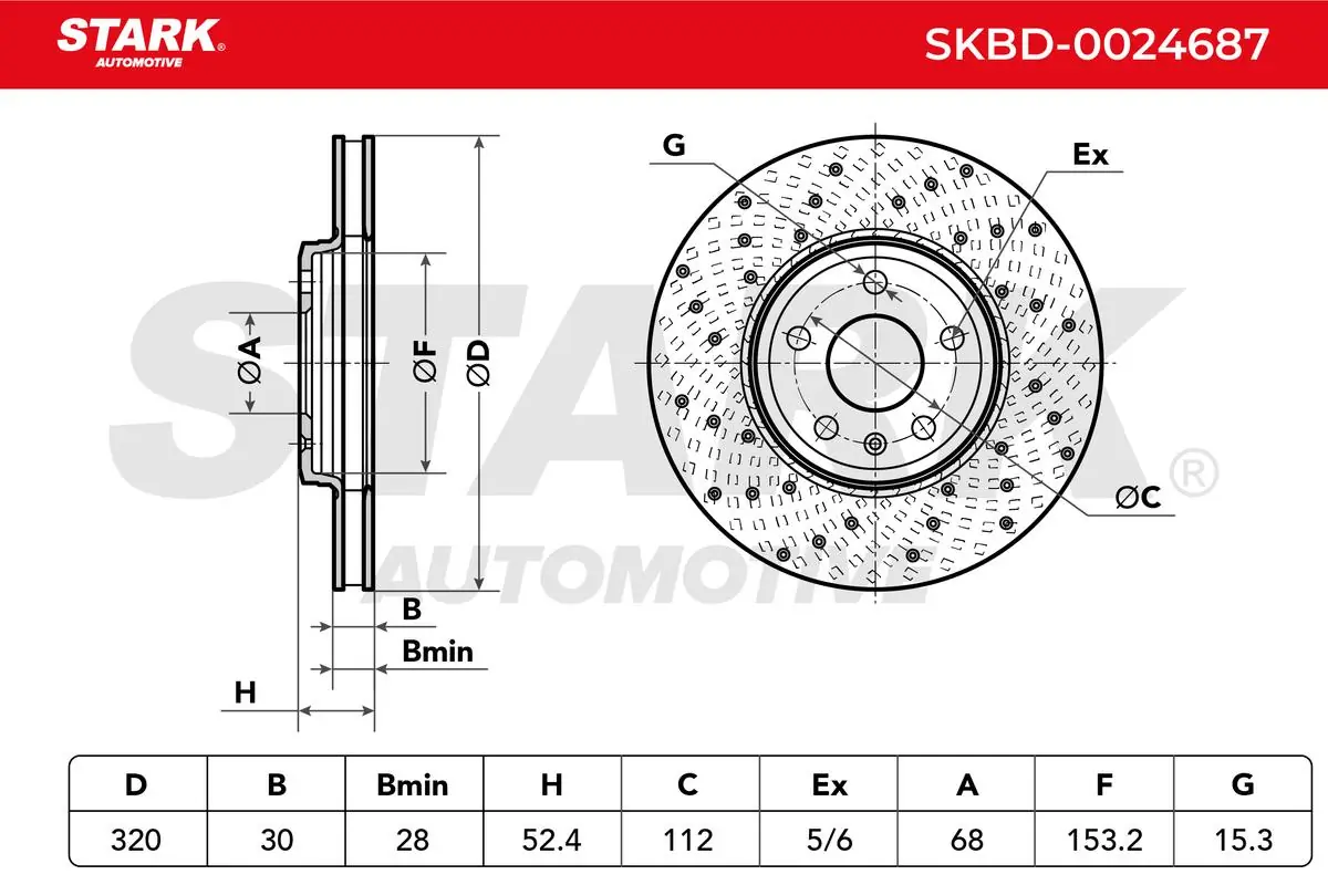 Stark féktárcsa - SKBD-0024687 - TothCarparts