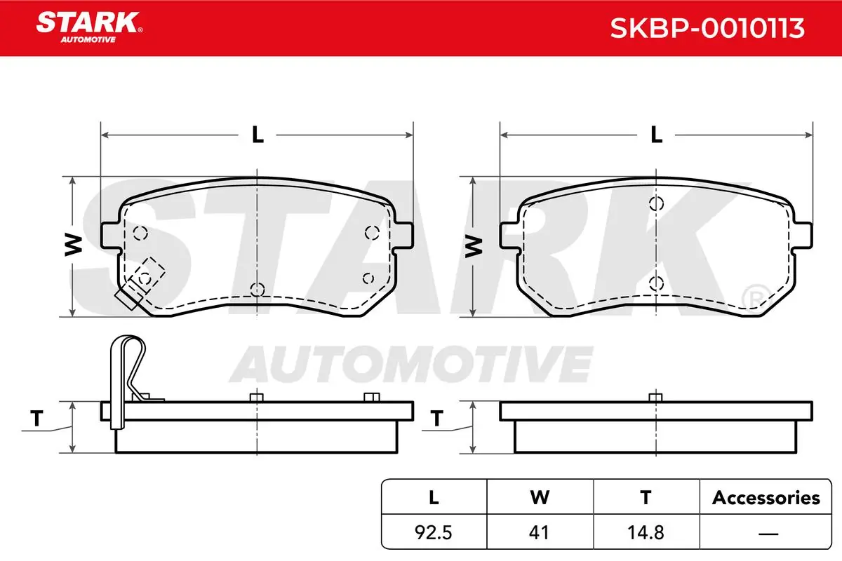 Stark fékbetétkészlet, tárcsafék - SKBP-0010113 - TothCarparts
