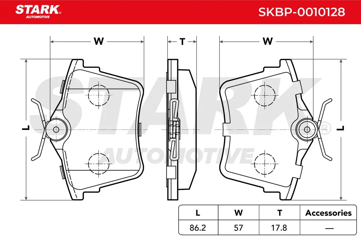 Stark fékbetétkészlet, tárcsafék - SKBP-0010128 - TothCarparts