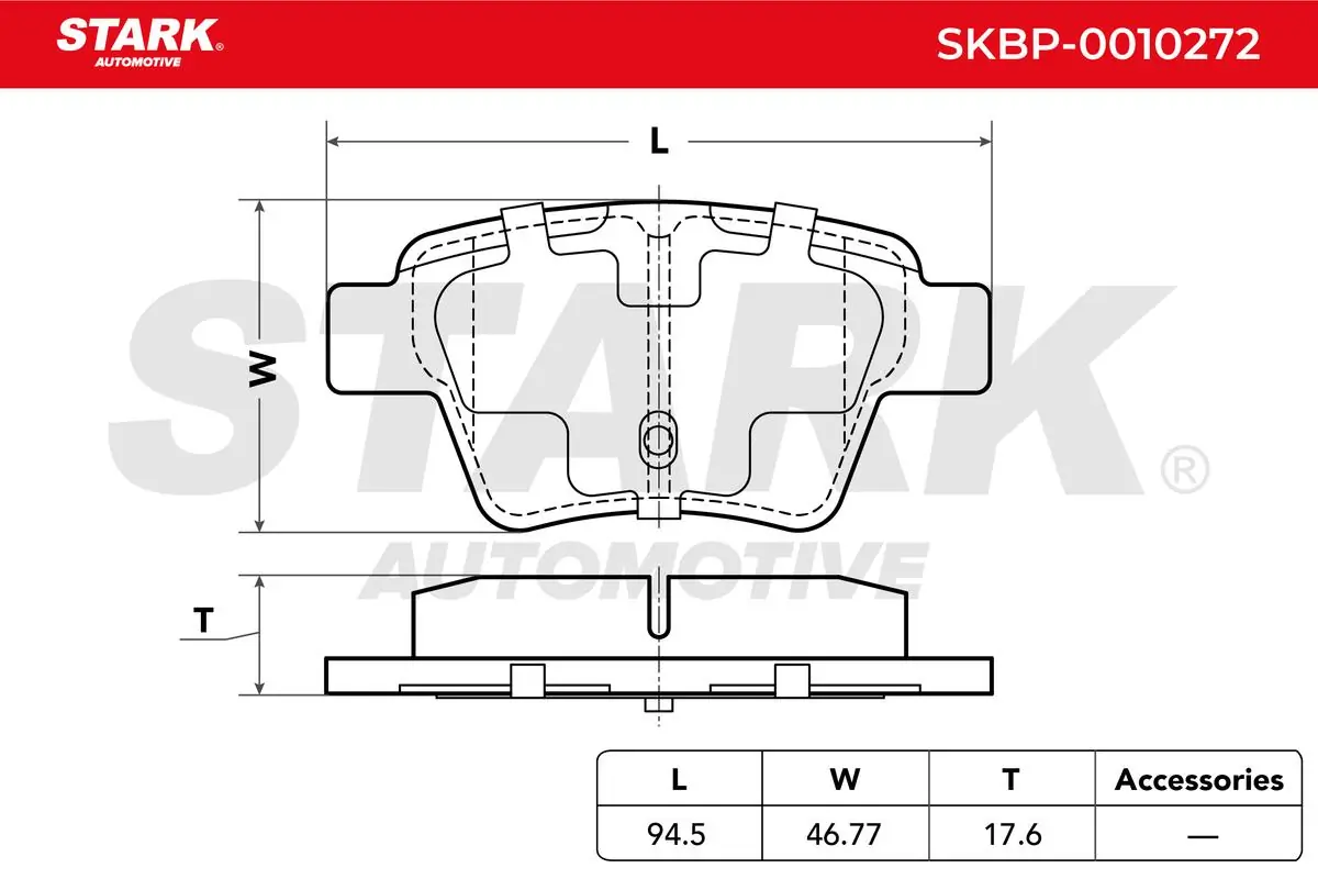 Stark fékbetétkészlet, tárcsafék - SKBP-0010272 - TothCarparts