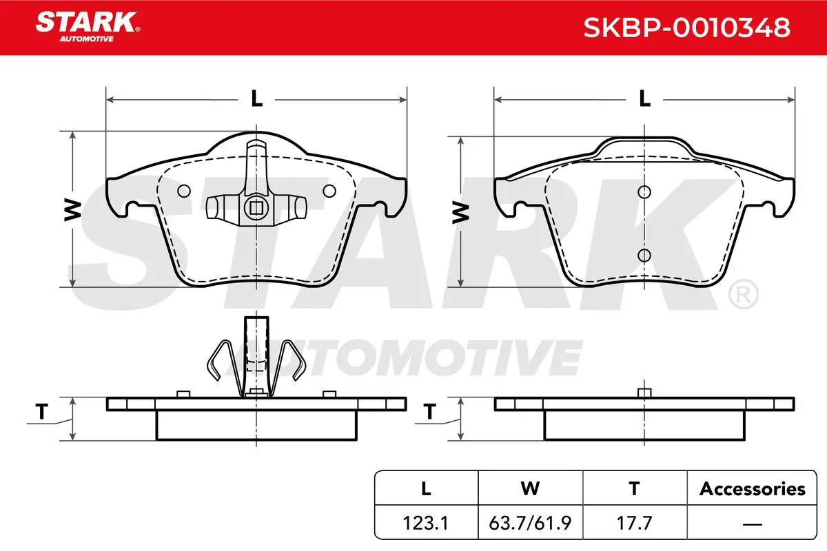 Stark fékbetétkészlet, tárcsafék - SKBP-0010348 - TothCarparts