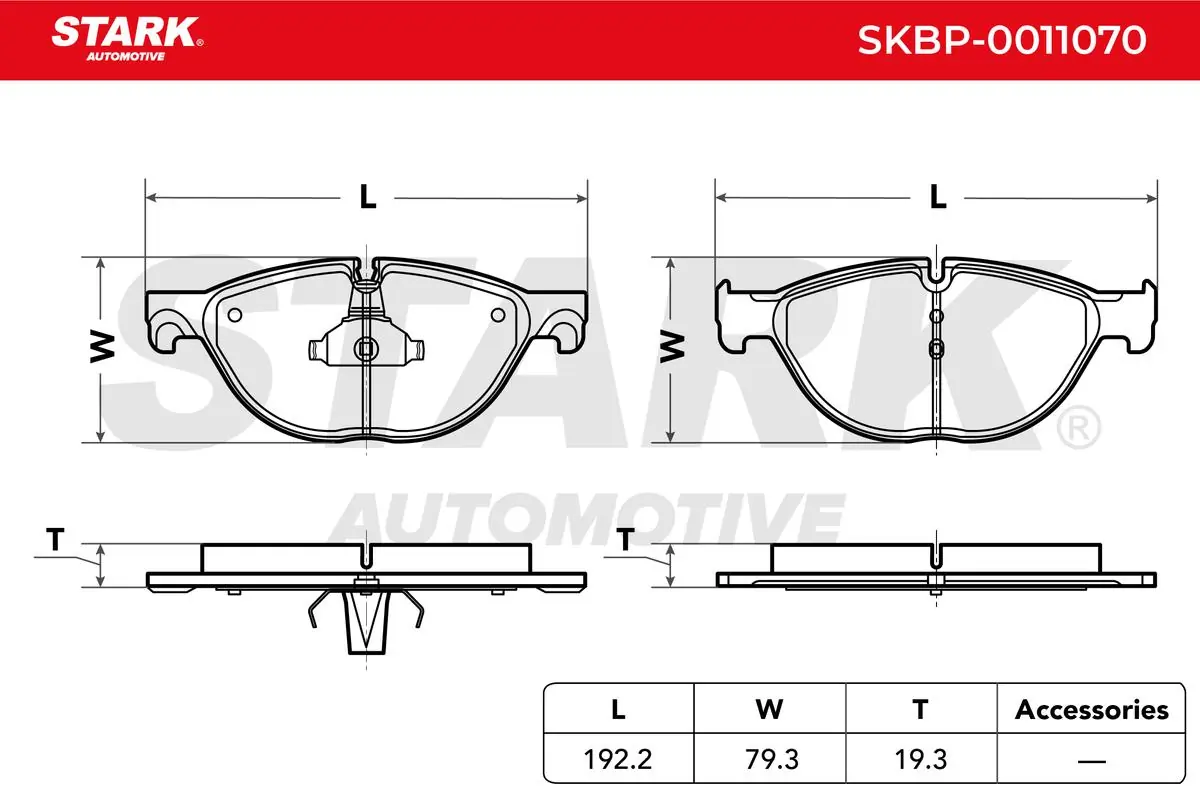 Stark fékbetétkészlet, tárcsafék - SKBP-0011070 - TothCarparts