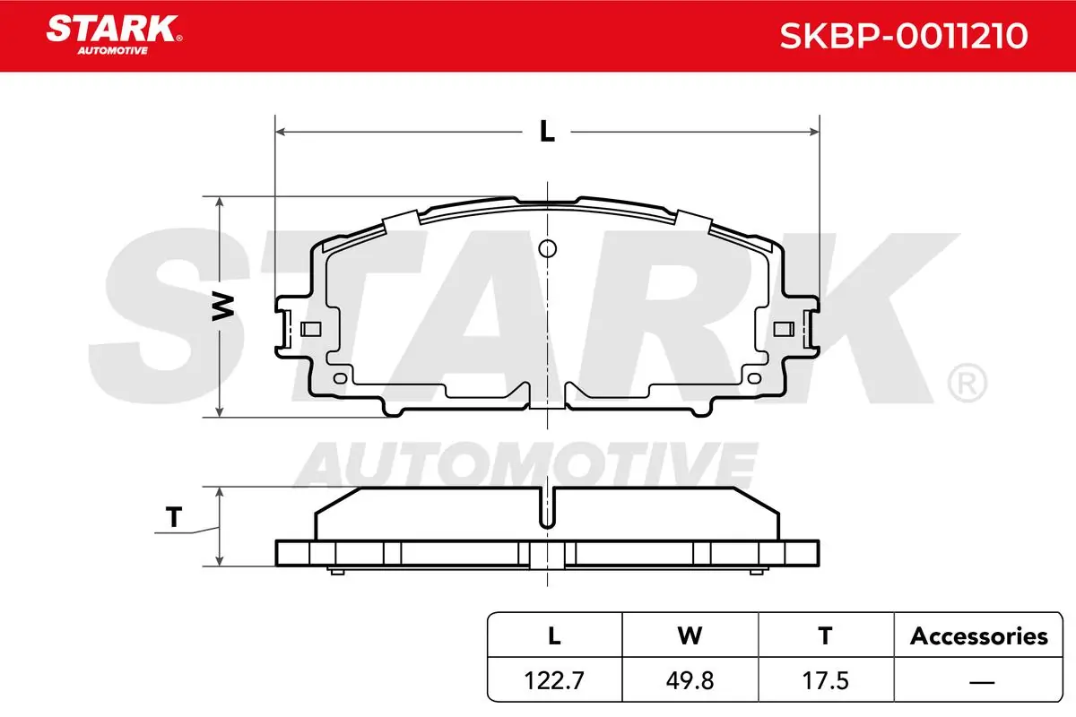 Stark fékbetétkészlet, tárcsafék - SKBP-0011210 - TothCarparts
