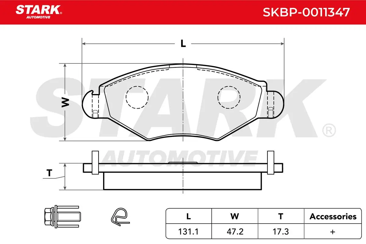 Stark fékbetétkészlet, tárcsafék - SKBP-0011347 - TothCarparts