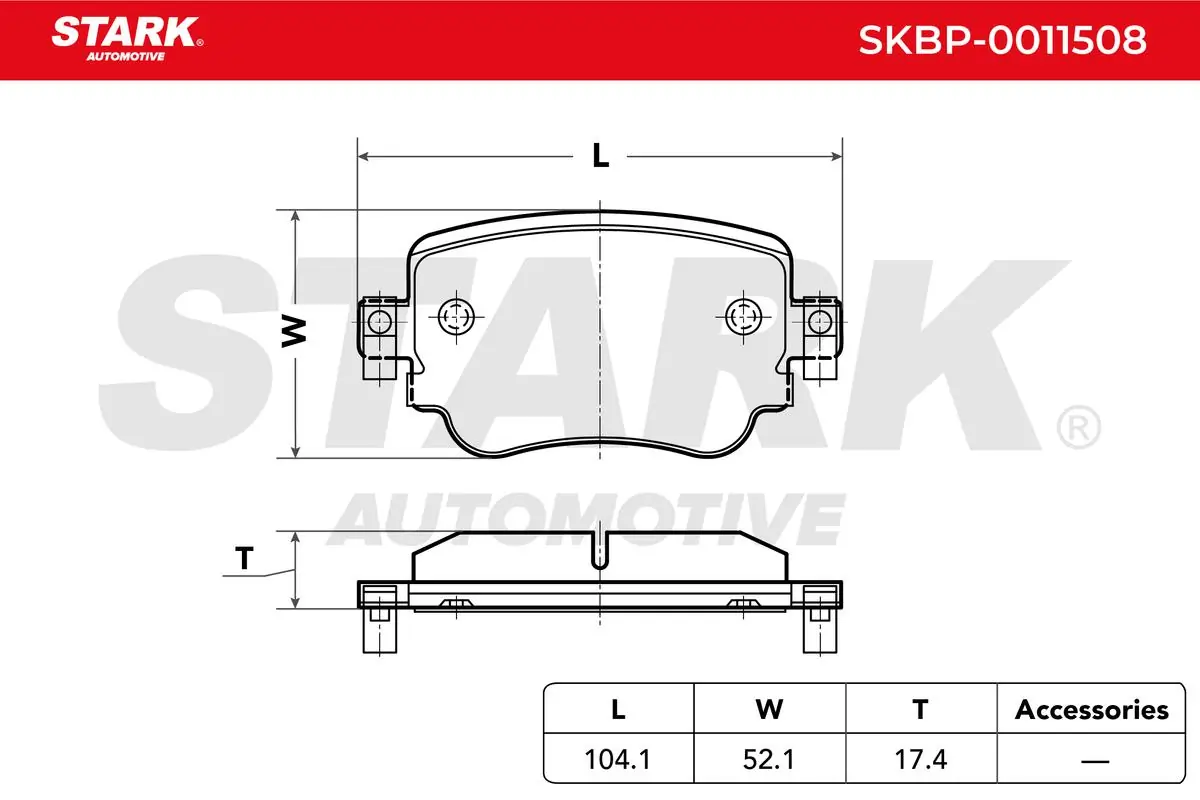 Stark fékbetétkészlet, tárcsafék - SKBP-0011508 - TothCarparts