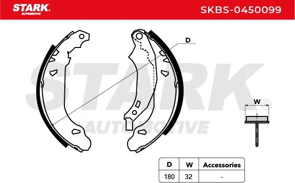 Stark fékpofakészlet - SKBS-0450099 - TothCarparts