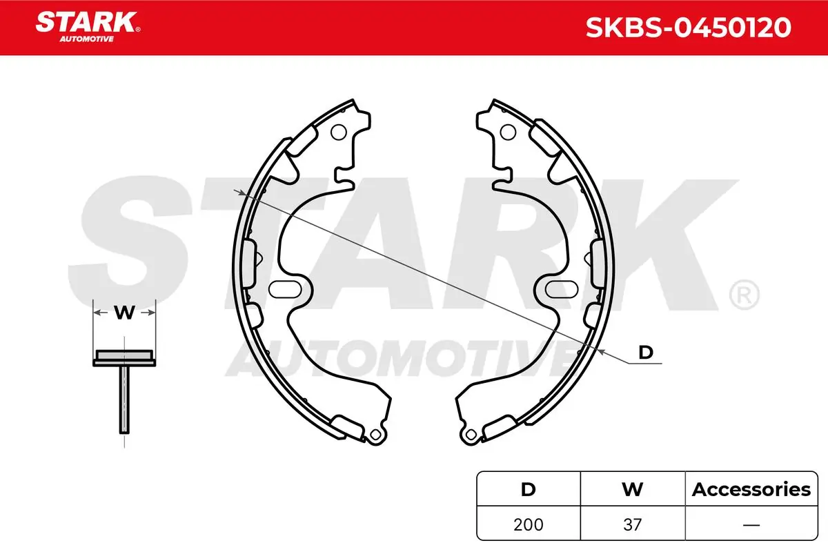 Stark fékpofakészlet - SKBS-0450120 - TothCarparts