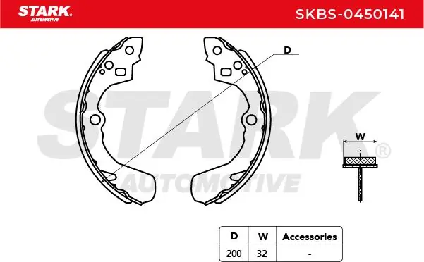 Stark fékpofakészlet - SKBS-0450141 - TothCarparts