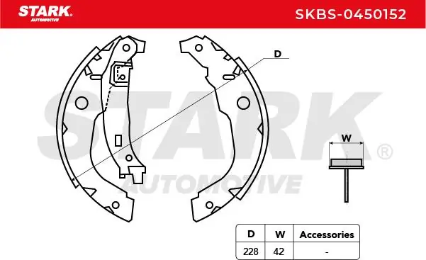 Stark fékpofakészlet - SKBS-0450152 - TothCarparts