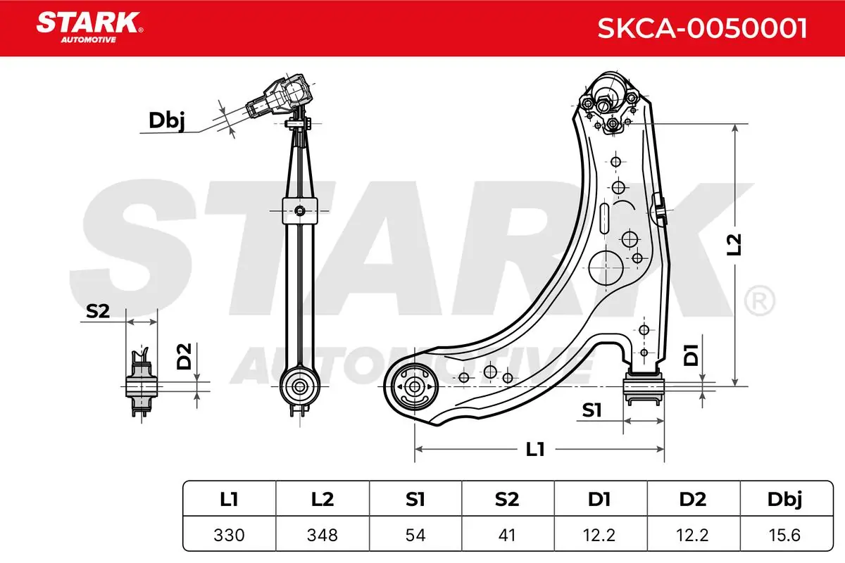 Stark lengőkar, kerékfelfüggesztés - SKCA-0050001 - TothCarparts
