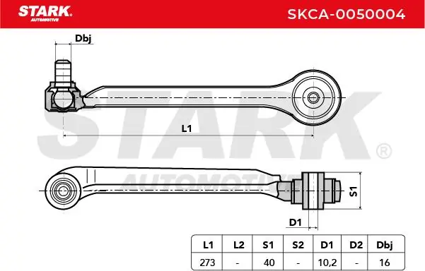 Stark lengőkar, kerékfelfüggesztés - SKCA-0050004 - TothCarparts