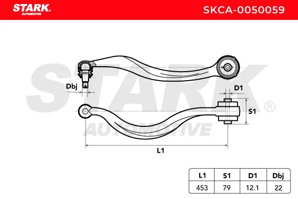 Stark lengőkar, kerékfelfüggesztés - SKCA-0050059 - TothCarparts