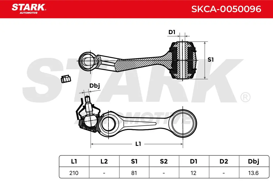Stark lengőkar, kerékfelfüggesztés - SKCA-0050096 - TothCarparts