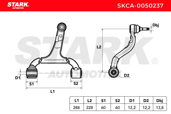 Stark lengőkar, kerékfelfüggesztés - SKCA-0050237 - TothCarparts