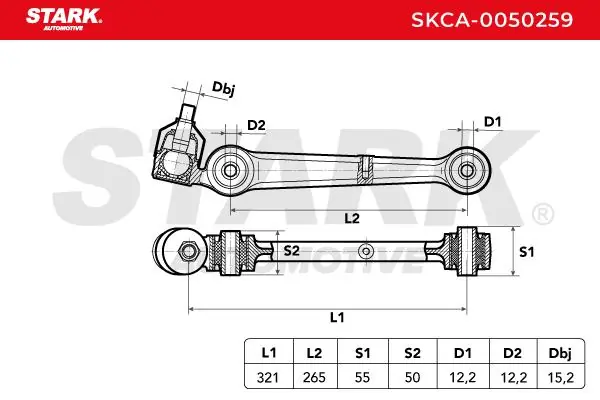 Stark lengőkar, kerékfelfüggesztés - SKCA-0050259 - TothCarparts