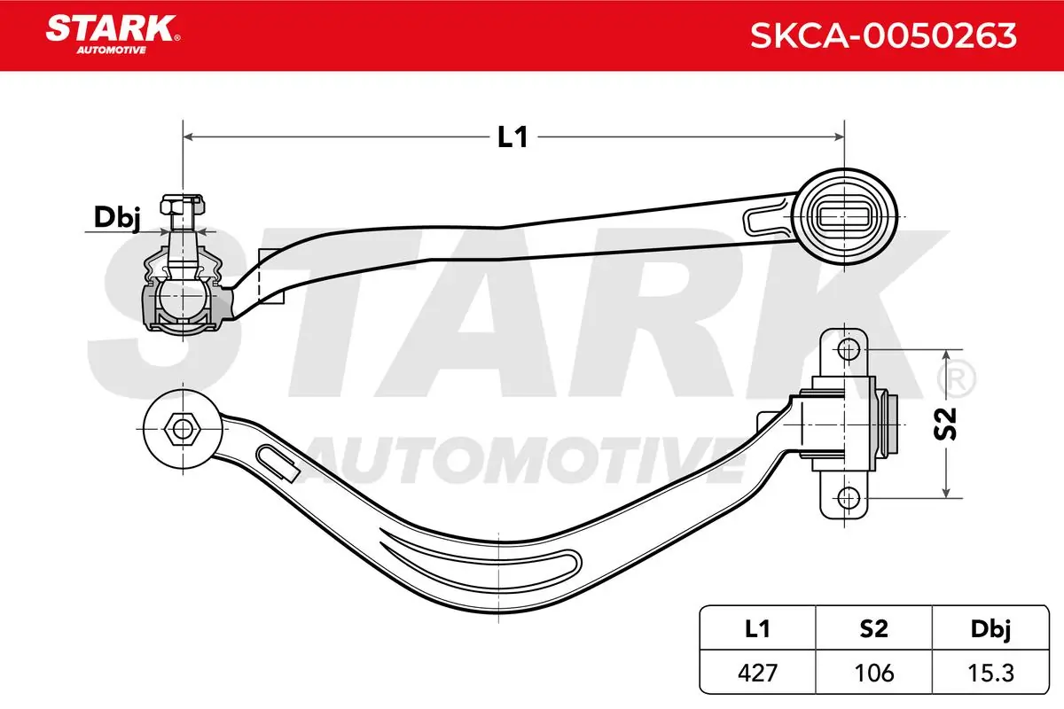 Stark lengőkar, kerékfelfüggesztés - SKCA-0050263 - TothCarparts