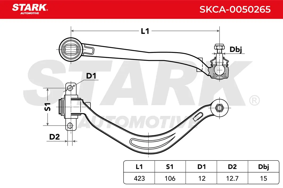 Stark lengőkar, kerékfelfüggesztés - SKCA-0050265 - TothCarparts