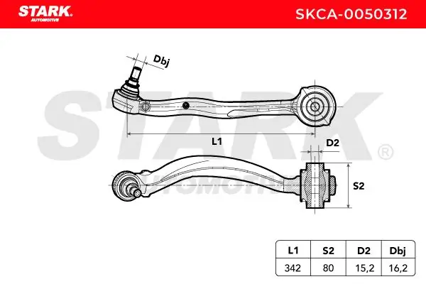 Stark lengőkar, kerékfelfüggesztés - SKCA-0050312 - TothCarparts