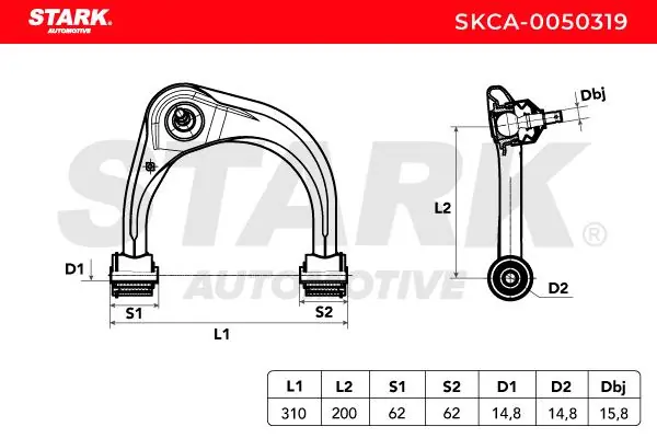Stark lengőkar, kerékfelfüggesztés - SKCA-0050319 - TothCarparts