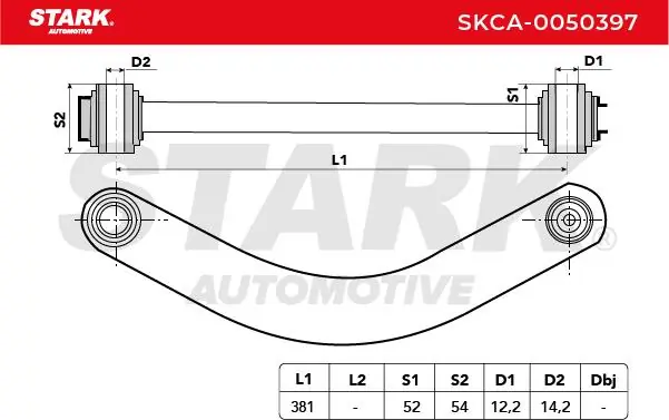 Stark lengőkar, kerékfelfüggesztés - SKCA-0050397 - TothCarparts