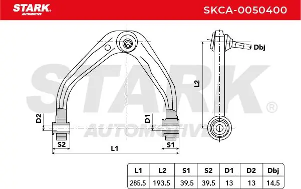 Stark lengőkar, kerékfelfüggesztés - SKCA-0050400 - TothCarparts