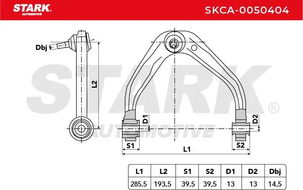 Stark lengőkar, kerékfelfüggesztés - SKCA-0050404 - TothCarparts