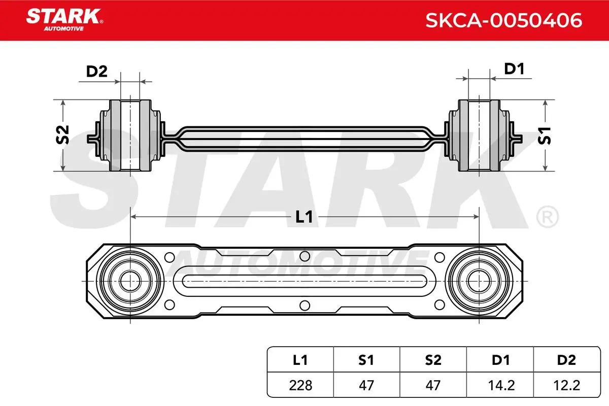 Stark lengőkar, kerékfelfüggesztés - SKCA-0050406 - TothCarparts