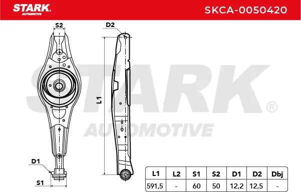 Stark lengőkar, kerékfelfüggesztés - SKCA-0050420 - TothCarparts