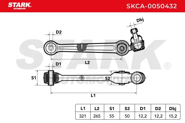 Stark lengőkar, kerékfelfüggesztés - SKCA-0050432 - TothCarparts