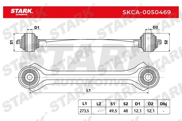 Stark lengőkar, kerékfelfüggesztés - SKCA-0050469 - TothCarparts