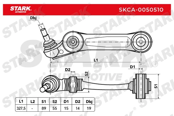 Stark lengőkar, kerékfelfüggesztés - SKCA-0050510 - TothCarparts